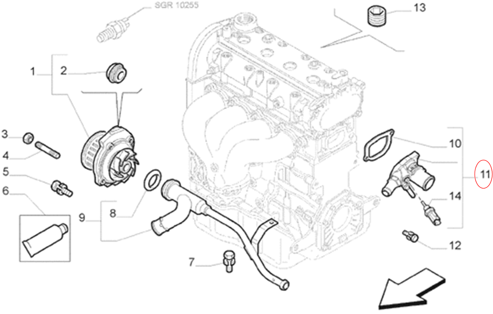 Termostato Fiat Mobi Way - Imagen 3